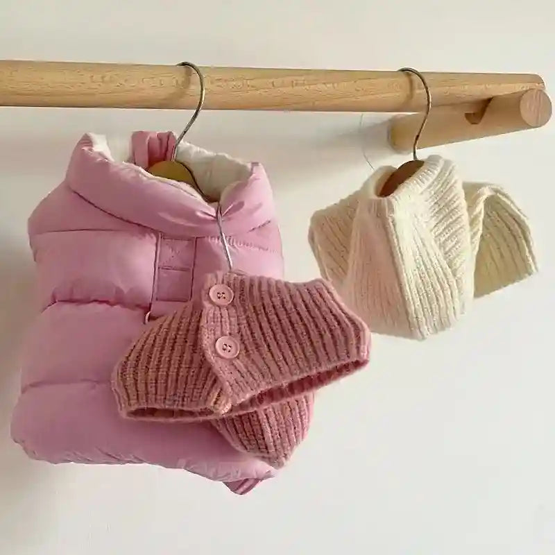 Abrigo sin mangas para perros - Impermeable con botones cálido