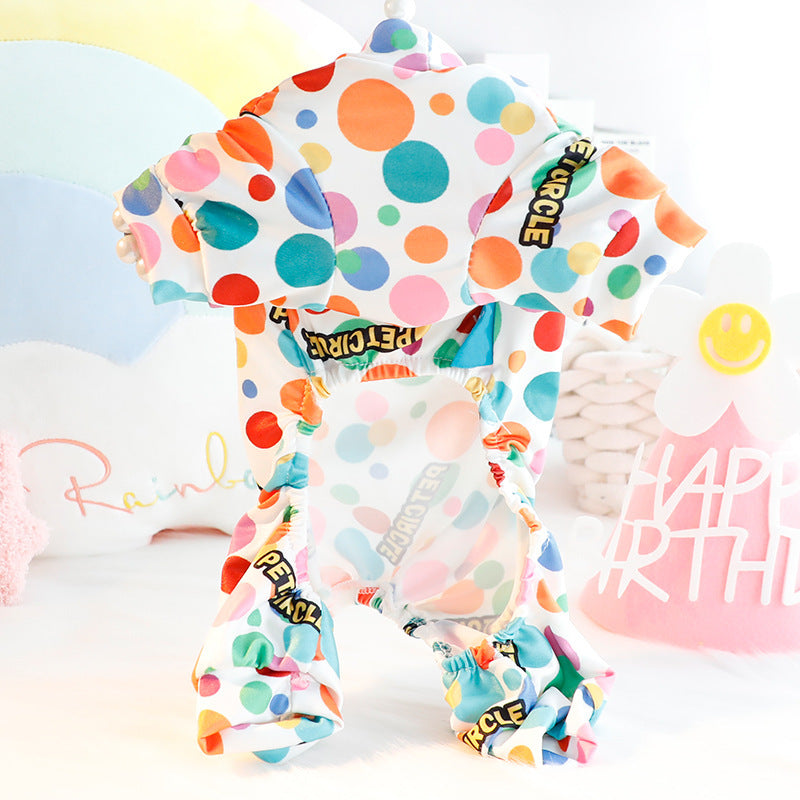 Tutina colorata per cani “Pet Circle” in cotone con anello