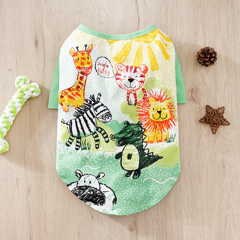 MAGLIETTA COLORATA PER CANI TAGLIE PICCOLE E MEDIE | FANTASIE CUPCAKE, KOALA, DINOSAURI... - Dog Moda