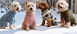 4-Legged Dog Fleece Pajamas - Warm Army Green Onesie