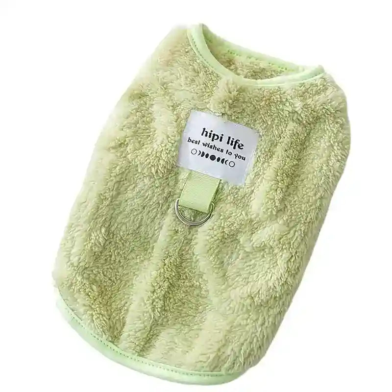 Maglia Squisita Cani Smanicata - Pile Anello Pettorina Calda by Dog Moda
