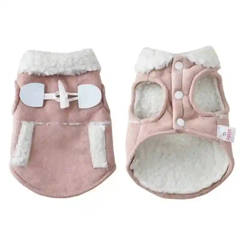 Cappotto Velluto Cani - Smanicato con Colletto Pile by Dog Moda