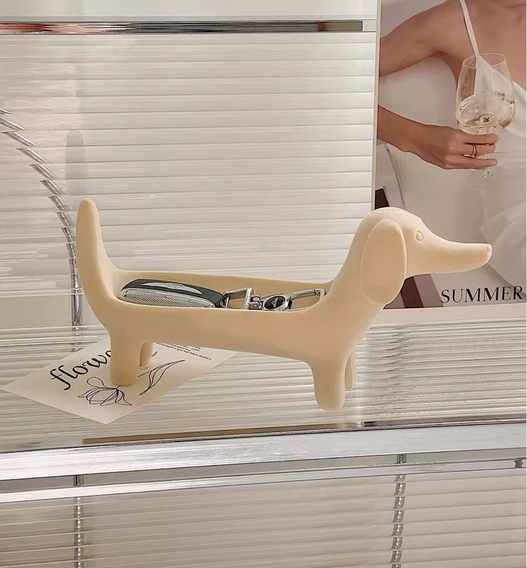 Svuotasche Bassotto Decorativo – Porta Gioie e Bracciali in Resina