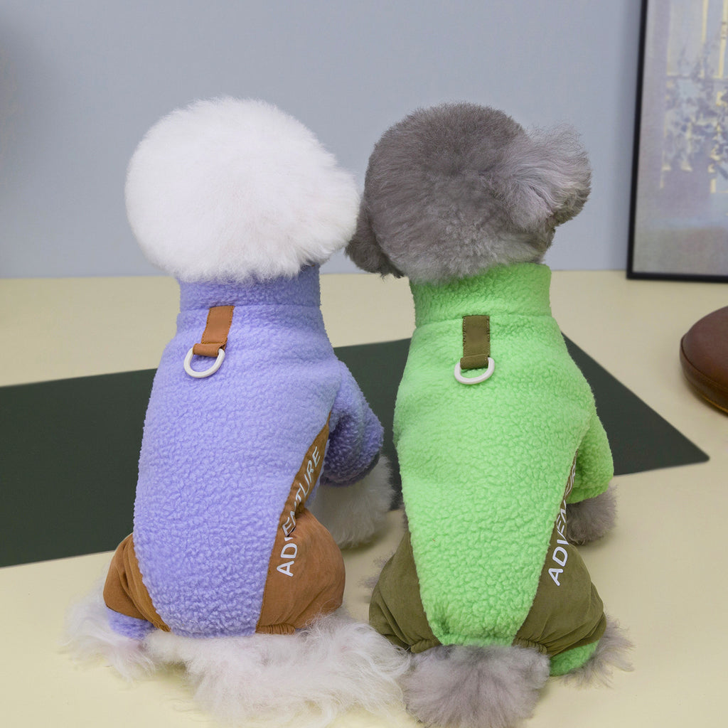 Vestido de forro polar para perros Adventure con 4 patas