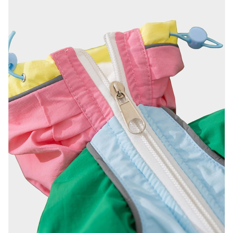 Cloud Style Dog Raincoat with Reflective Hood