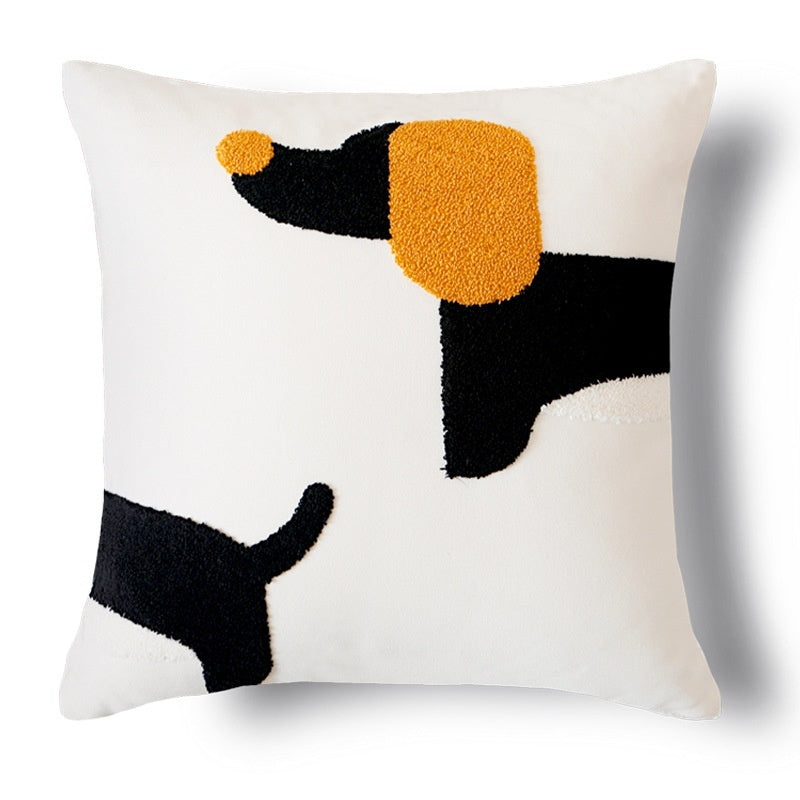 Cuscino Cane 3D Ricamata – Arredo Casa Idea Regalo