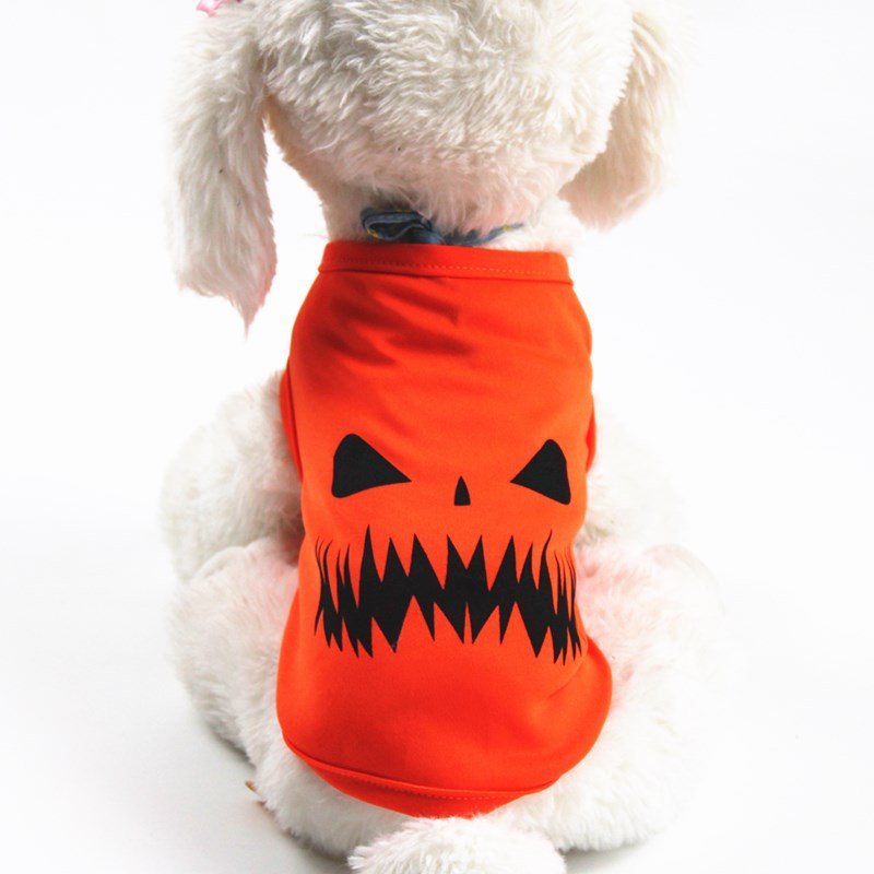 Jersey de Halloween Calabaza para Perros - Naranja Festivo