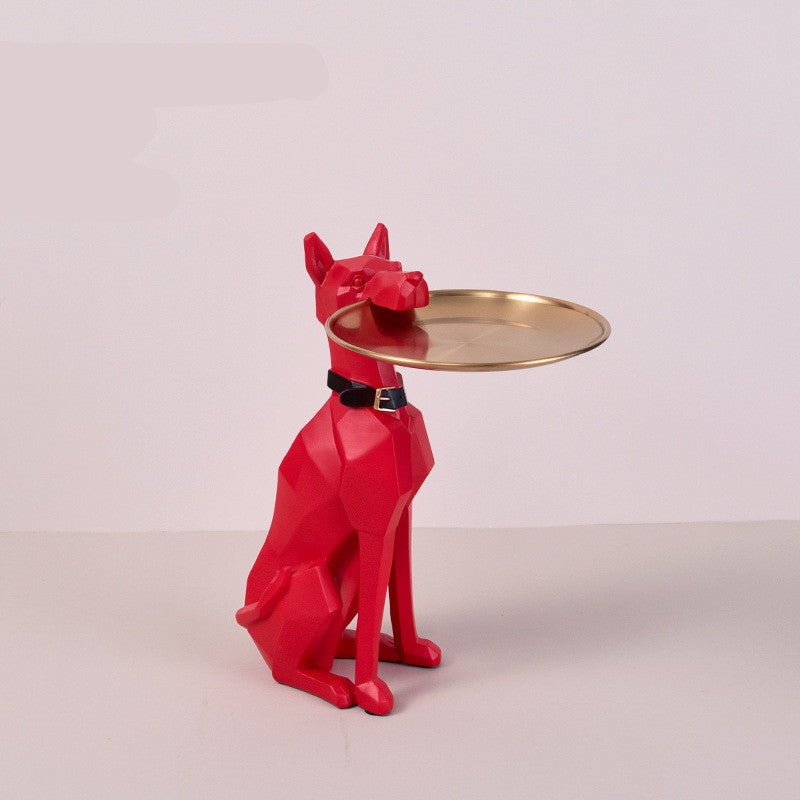 Svuotatasche Doberman in Resina – Decorazione Multifunzione