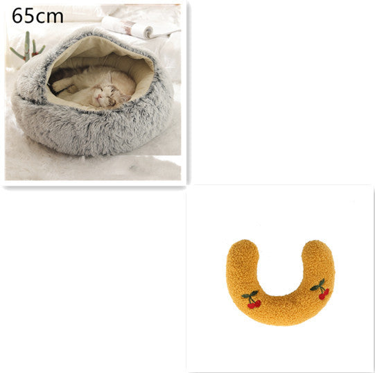 Cuccia Avvolgente "Comfort Ciambella" in Pile con Copertina - Dog Moda