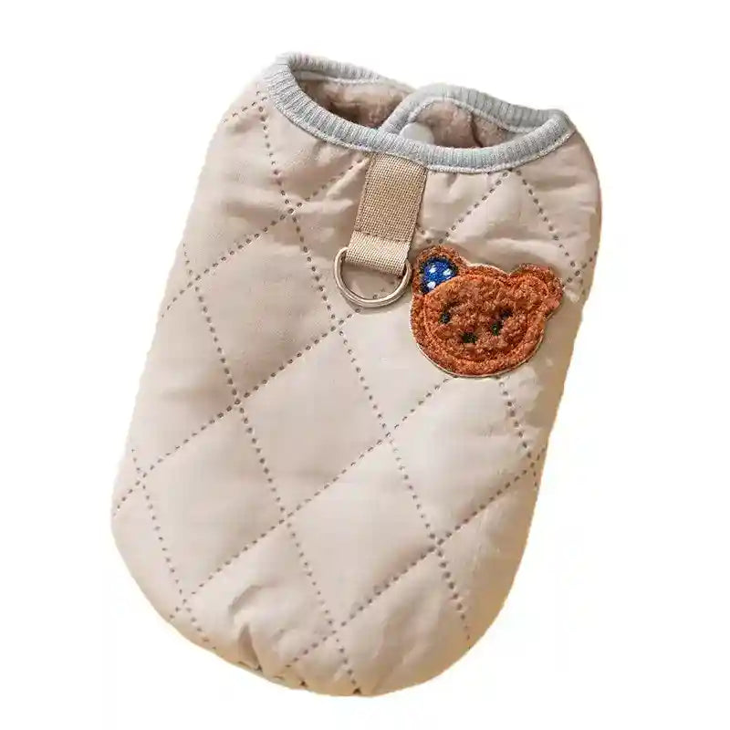 Abrigo Oso Acolchado para Perros - Chaleco Acolchado