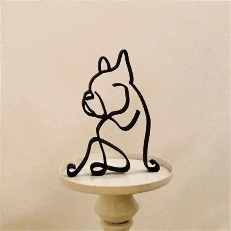 Statua Cane in Metallo Scultura Decorativa Moderna by Dog Moda