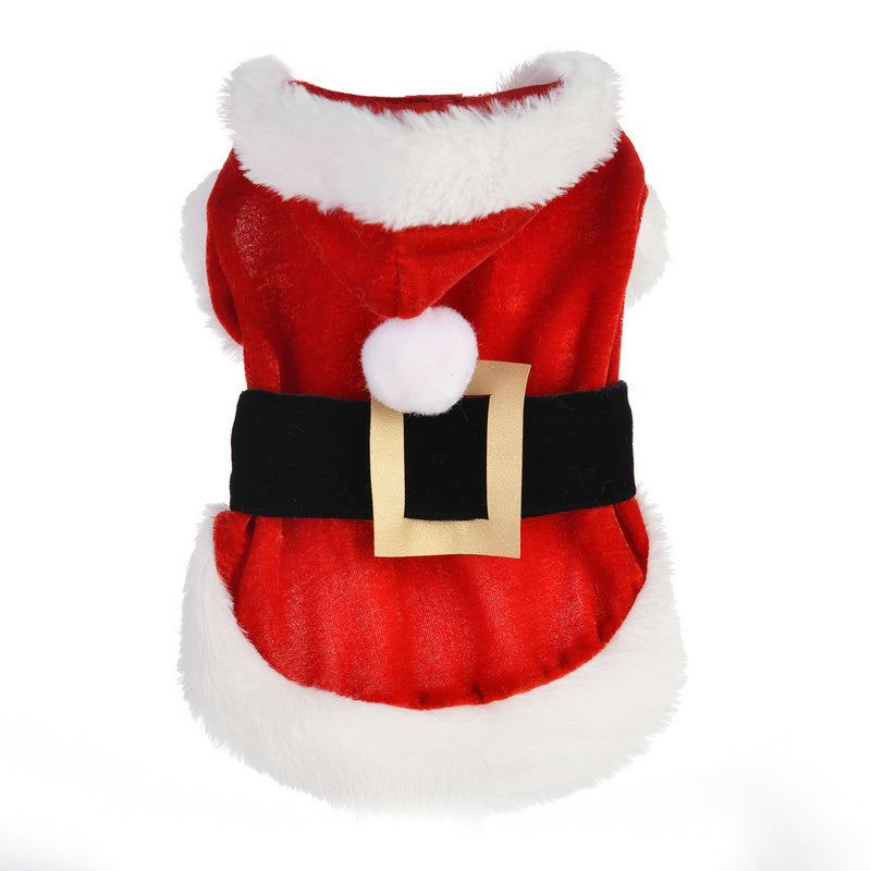 Cheepet Santa Claus Dog Costume - The Perfect Christmas Style for Your Four-Legged Friend