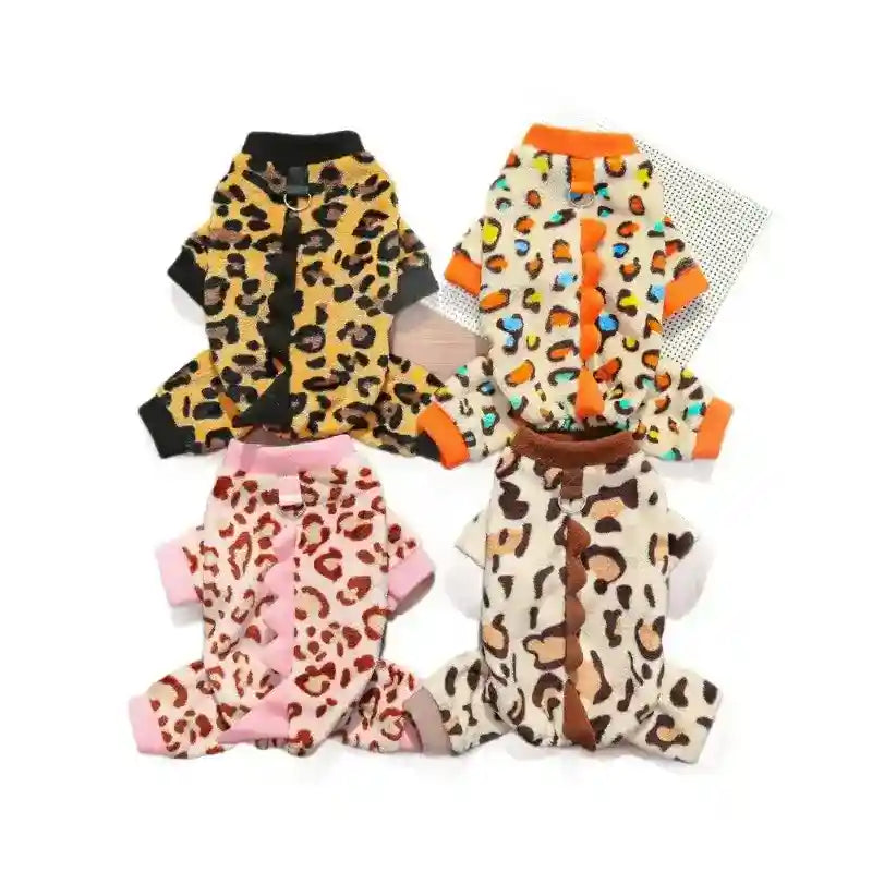 Tutina Cheetath Pile per Cani - Pigiama Morbido Caldo by Dog Moda