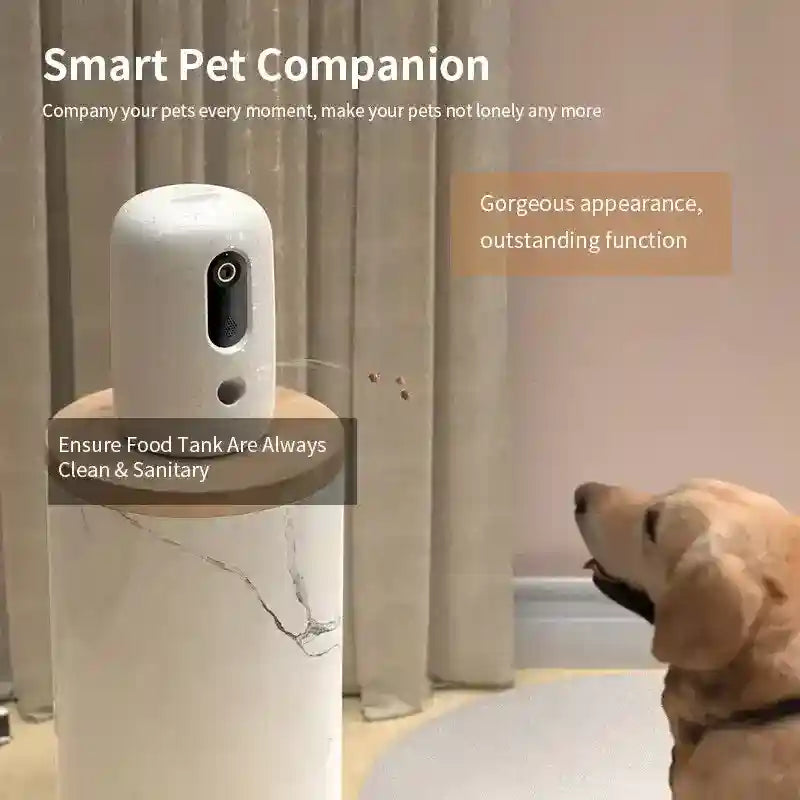 犬猫用WiFi自動給餌器 カメラ付き 0.6L