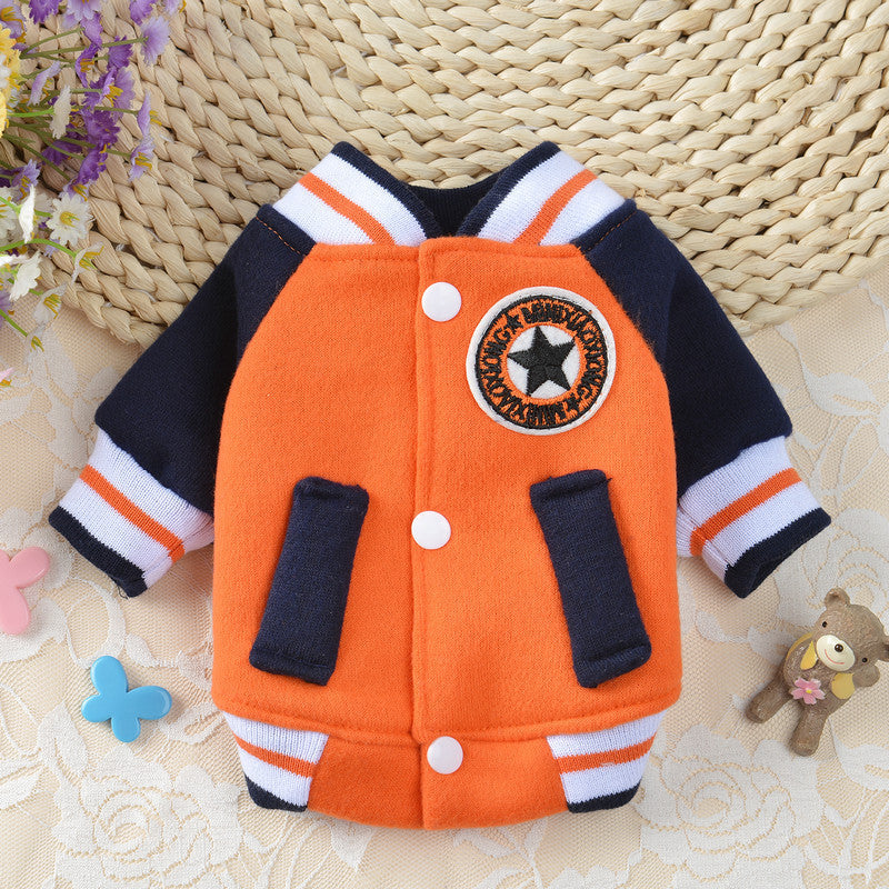Dog Sweatshirt "Baseball Uniform" - Elegance and Comfort for Winter