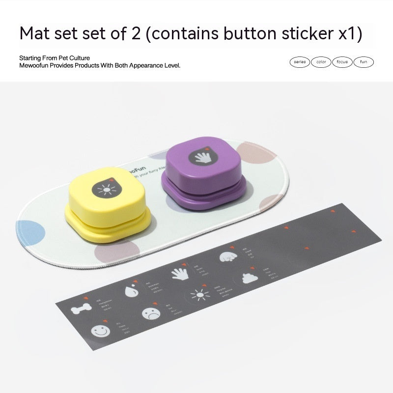 4 Colors Pet Communication Button One-click Prevent Physical Inactivity Recordable Dog Talking Button Toy Cat Toy Pet Products by Dog Moda