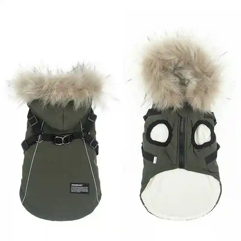 Abrigo para Perro DUMSBABY Arnés - Capucha Reflectante