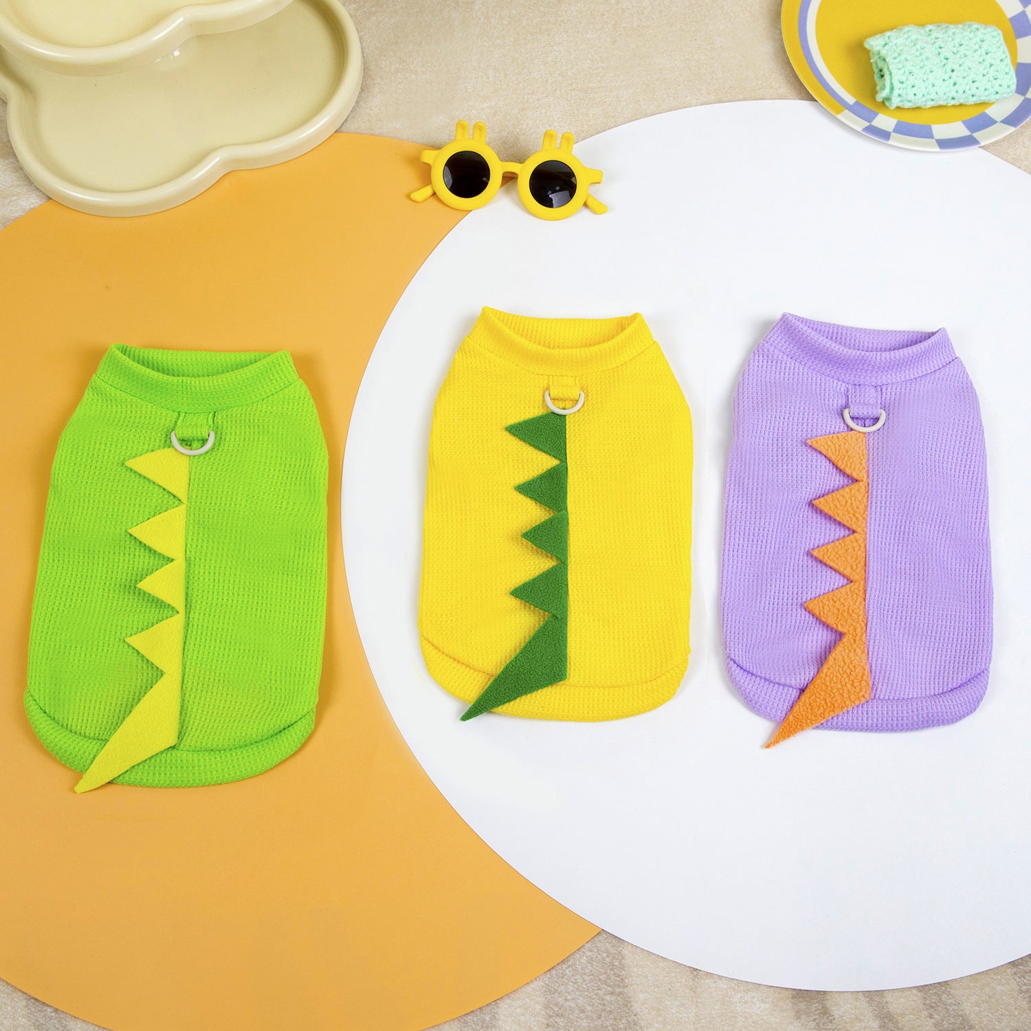 Maglia Cane Dinosauro | Pettorina Integrata | T-Rex | Dogmoda