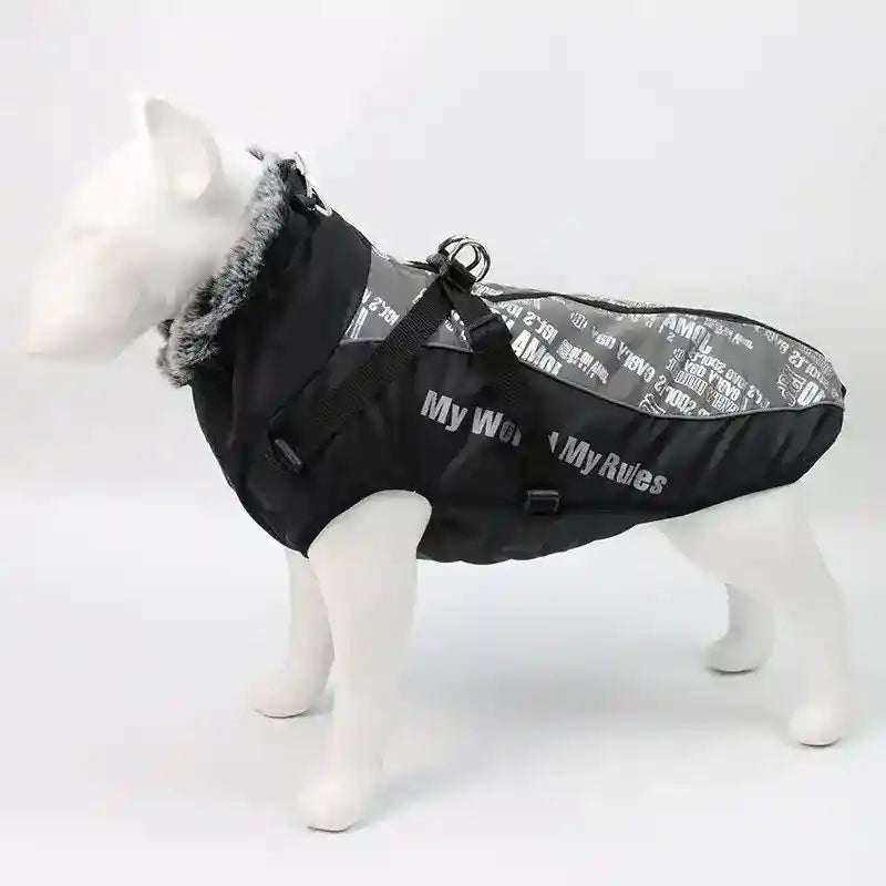 Cappotto Cani Impermeabile Pettorina - Taglie Grandi XL by Dog Moda