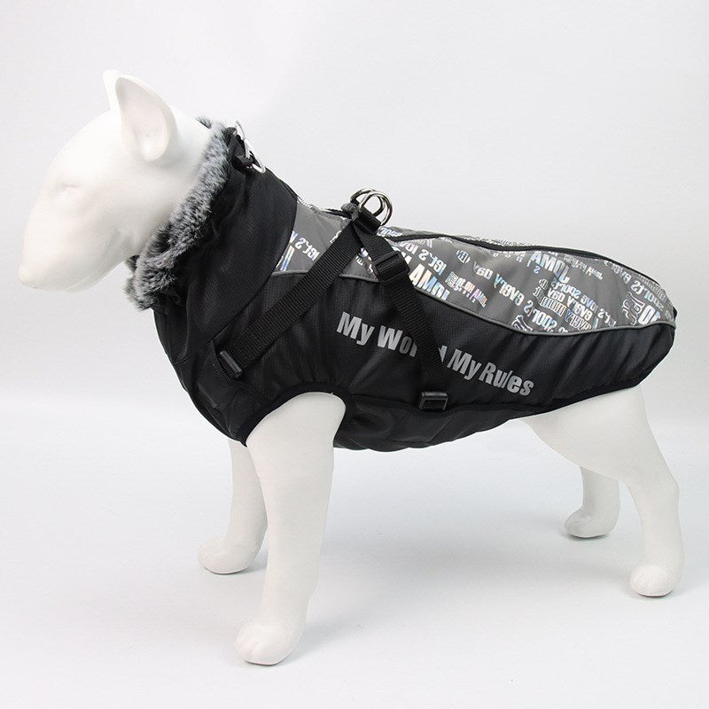 Waterproof Dog Coat Harness - Large Sizes XL