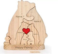 Customizable Wooden Pet Family Puzzle - 3-6 Animals
