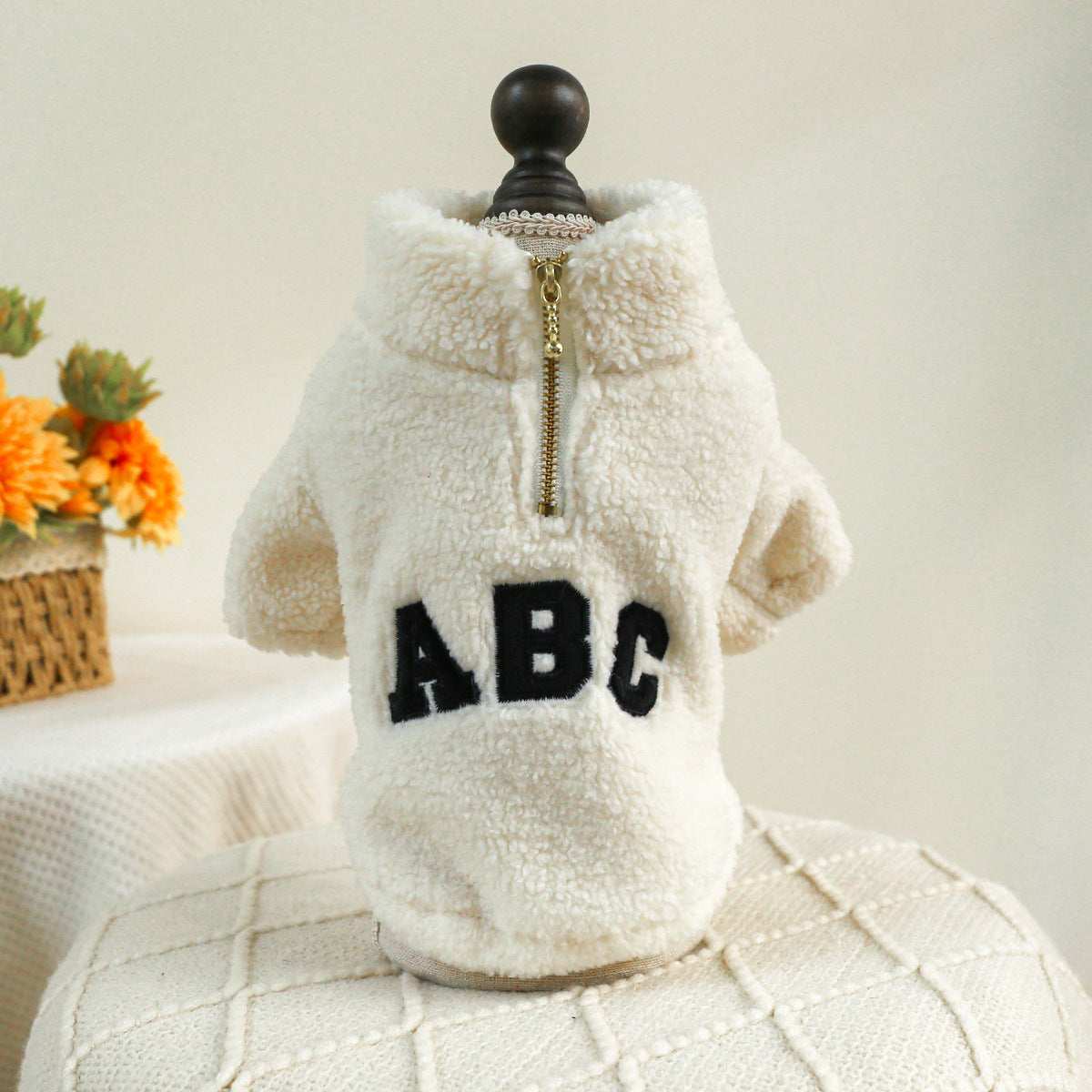 Maglia in Pile "ABC Cozy" per Cani - Calore e Stile nei Mesi Freddi - Dog Moda