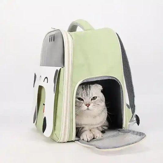 Zainetto Trasportino Cani Gatti - Design Viso Cagnolino by Dog Moda