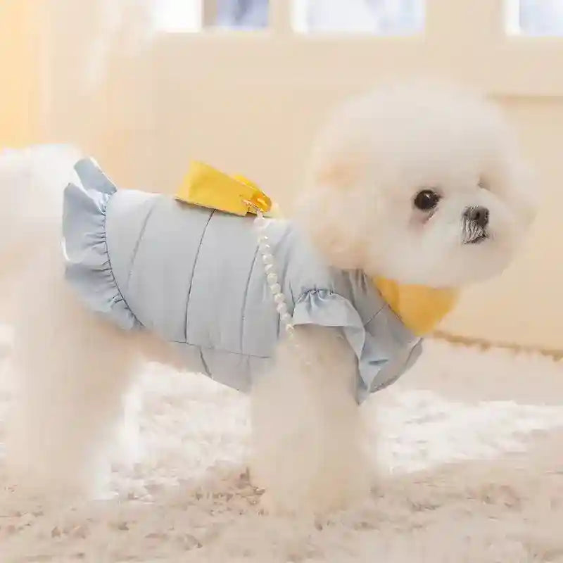 Abrigo para perros Pearl acolchado de invierno cálido y de moda