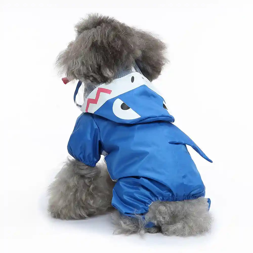 Impermeabile Cani con Pettorina e Cappuccio Integrati by Dog Moda