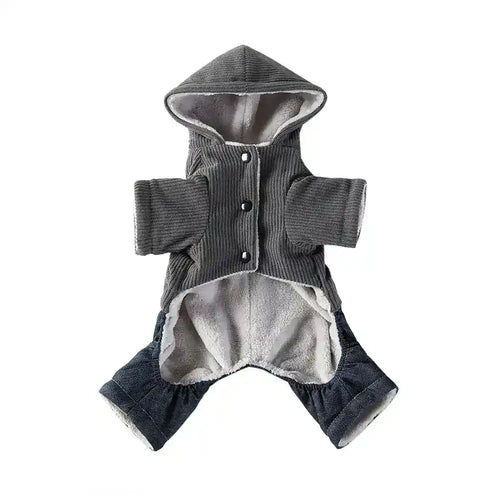 Coco Tweed Dog Coat - Corduroy 4 Legs Fleece