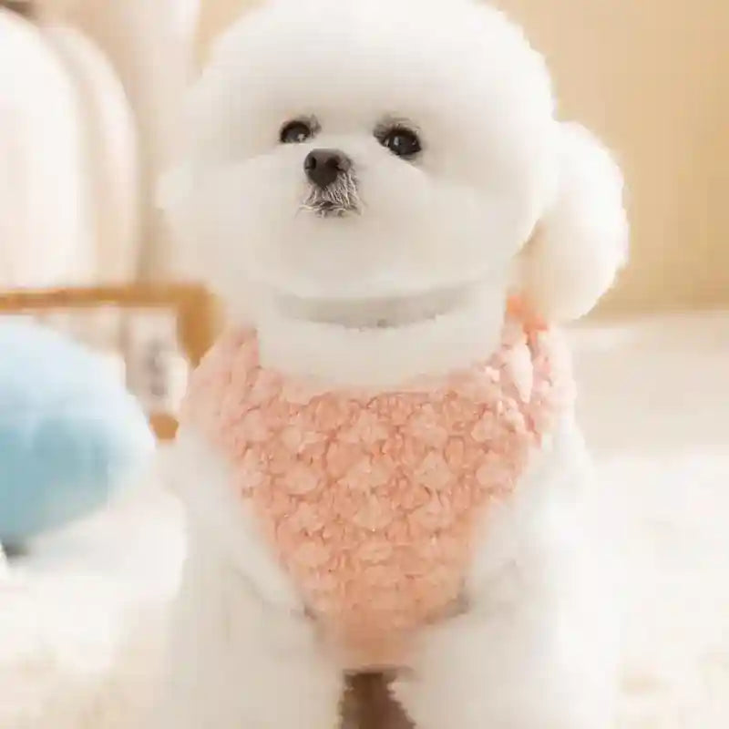 Abrigo de Lana para Perros - Suave con Parche Adorable