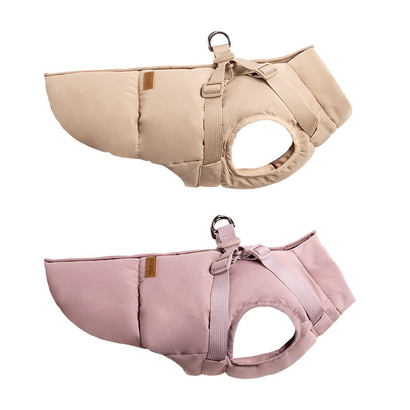 Vogue Padded Dog Coat with Integrated Harness