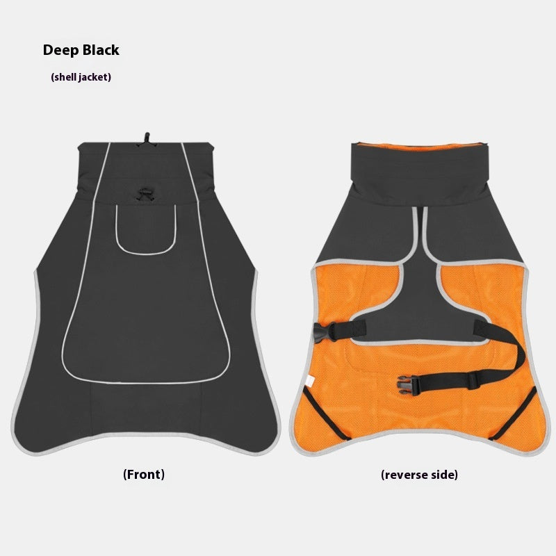 Imperméable pour chiens avec filet intérieur et cordon de serrage