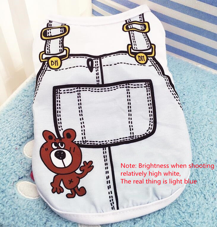 "Little Teddy" Sleeveless Dog Shirt