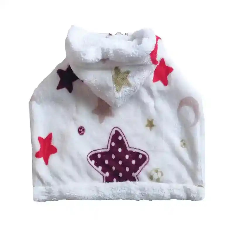 Pijama Manta para Perros y Gatos con Capucha Estrellitas