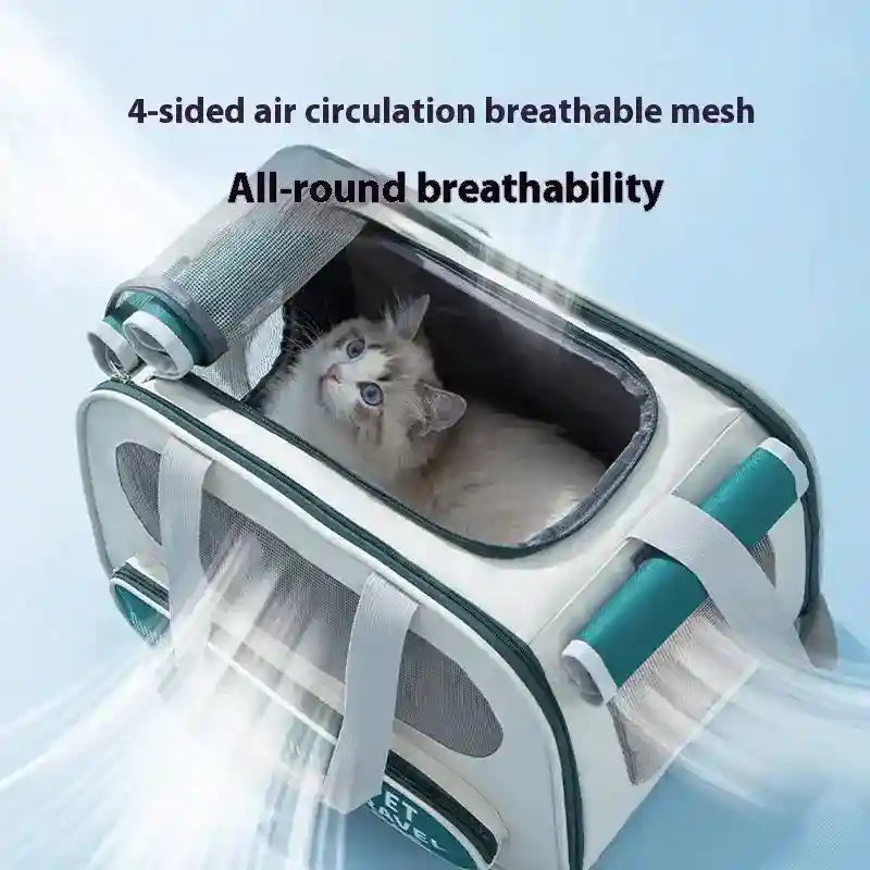 Trasportino Cani Ventilato con Rete Antigraffio Tracolla by Dog Moda