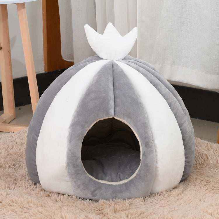 Casetta Circolare per Cani e Gatti "Candyman" a Righe da Interno by Dog Moda