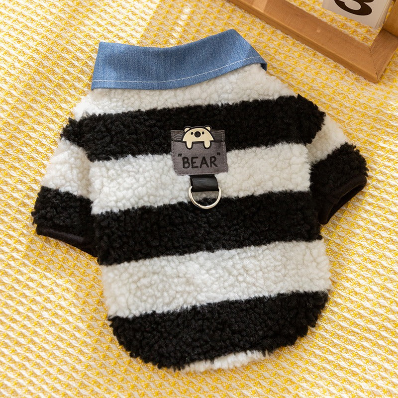 BEAR HIPIPET Lambswool Fleece Dog Hoodie