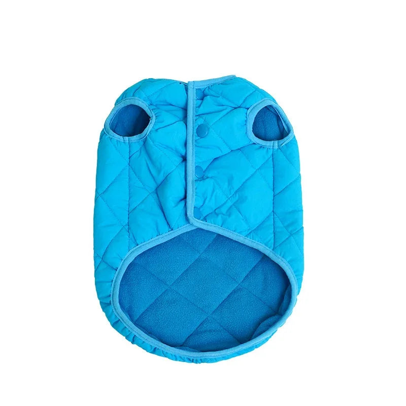 Gilet Pile Gatti Cani - Caldo Smanicato Azzurro Verde