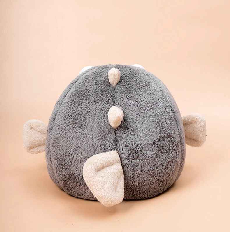 Kugelfisch-Katzenbett – Weiches Grau-Beige