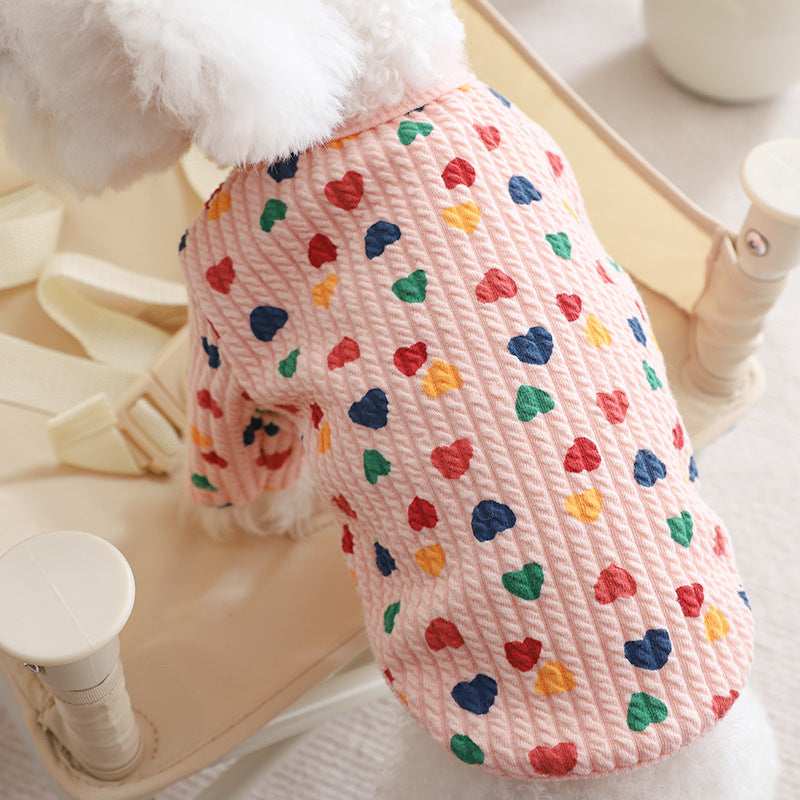 "BigHearts" winter dog sweater