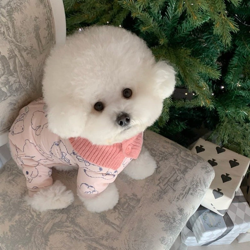 Cappotto FioccoNeve in Pile con Orsetto per Cani - XS-XXL