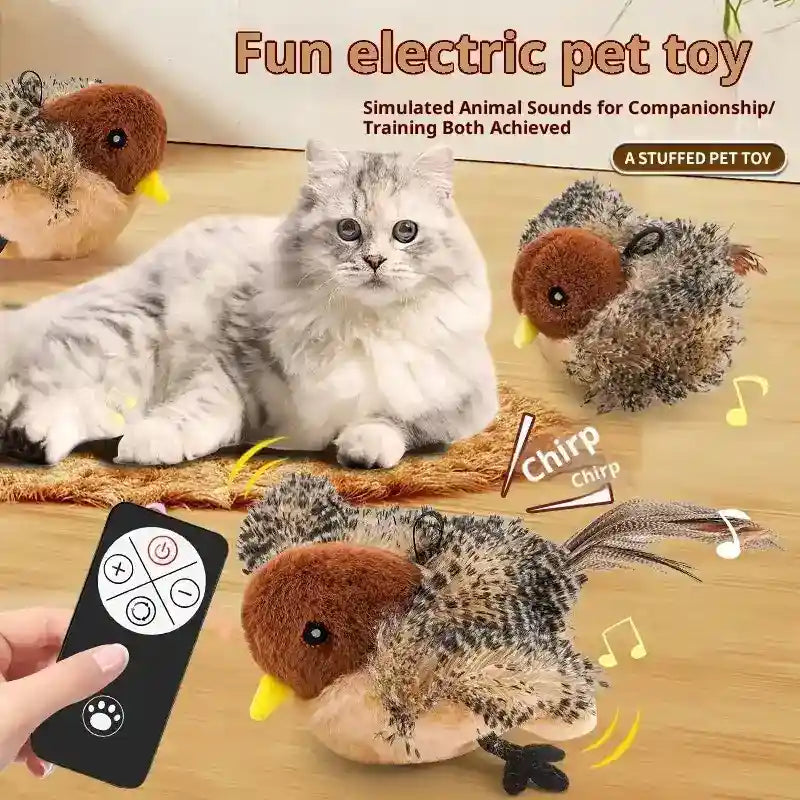 猫用インタラクティブUSBバード - 音と動き