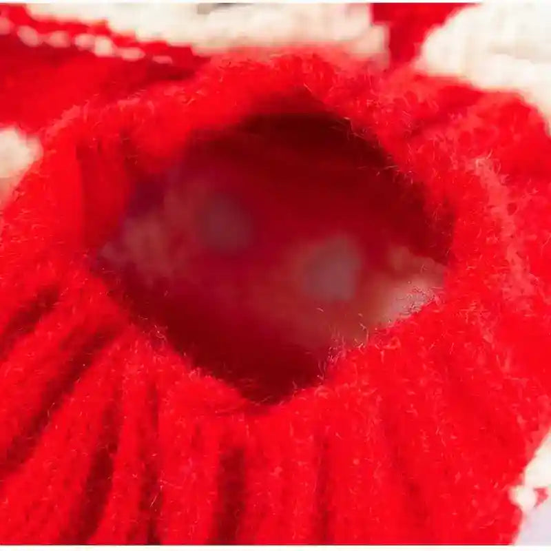 Suéter para Perros y Gatos con Cerezas - Jersey Caliente de Invierno