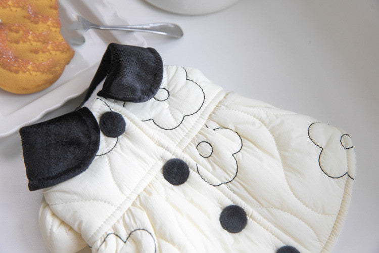 Abrigo para Perros Albaricoque Acolchado - Relleno de Forro Polar