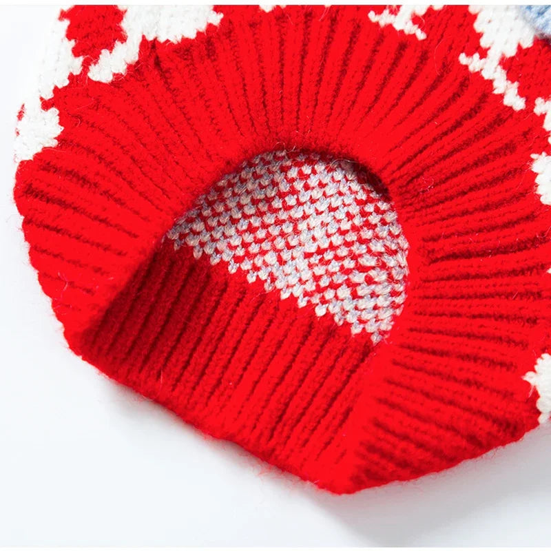 Maglione a Blocchi di Colore per Cani e Gatti - Morbido