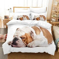 Set Dekbedovertrek Honden - Compleet Bed met Afdruk van Hondjes
