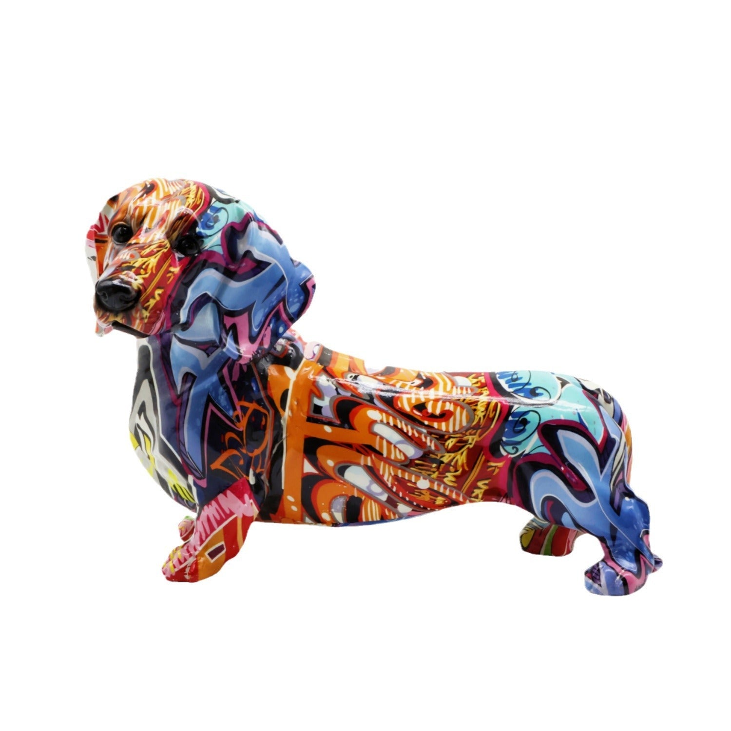 Statua Decorativa Bassotto Colorata - Idea Regalo Originale