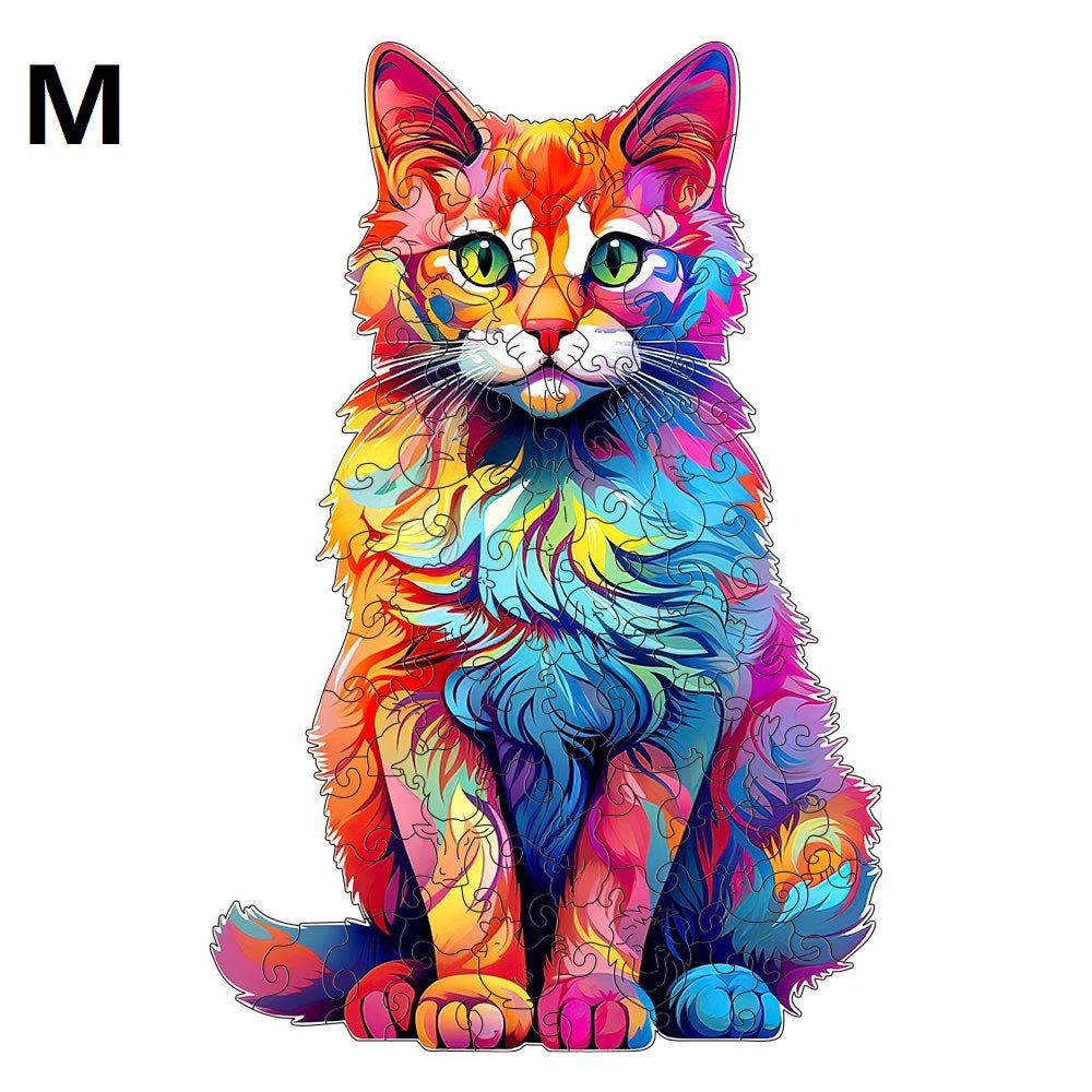 Puzzle Legno Gatto - Idea Regalo Creativa per Amanti Animali by Dog Moda