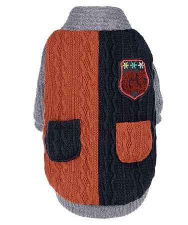 Maglione Cani Treccia Pile - Doppio Taschino Caldo by Dog Moda